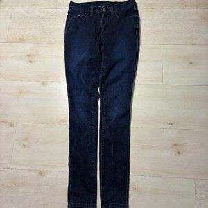 KUHL Kontour Flex Denim Skinny Jeans Indigo Blue Drawstring Size 2 REG